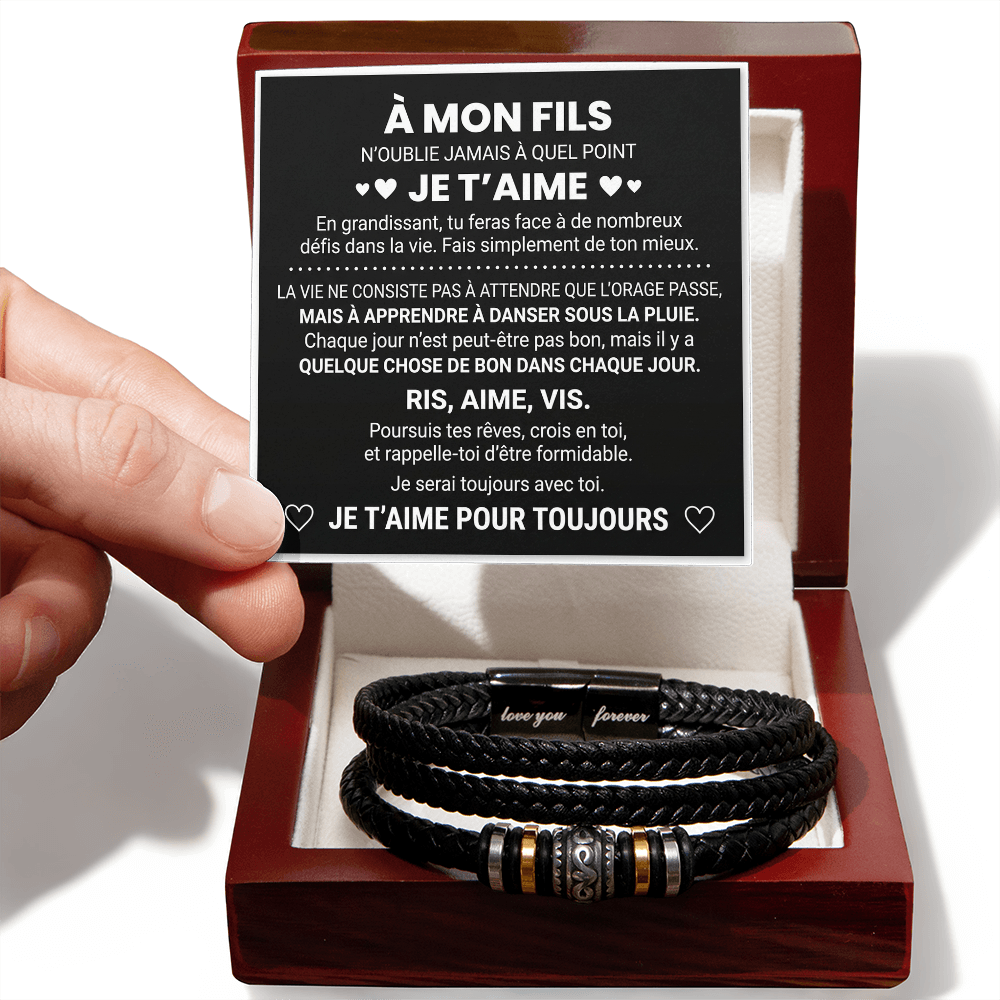À mon fils - Bracelet "Love you forever"