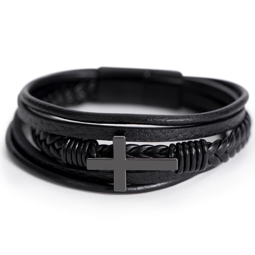 À mon Père - Tu es le monde - Bracelet Croix