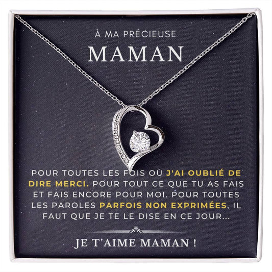 À ma Mère - Pour toutes les fois où - Collier Forever Love