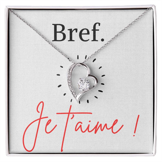 BREF. Je t'aime - Collier Forever Love