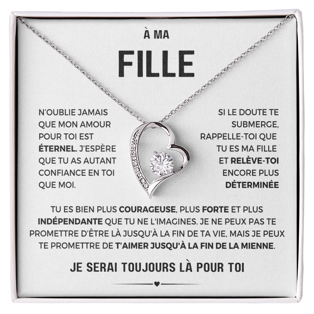 À ma Fille - Amour éternel - Collier Forever Love