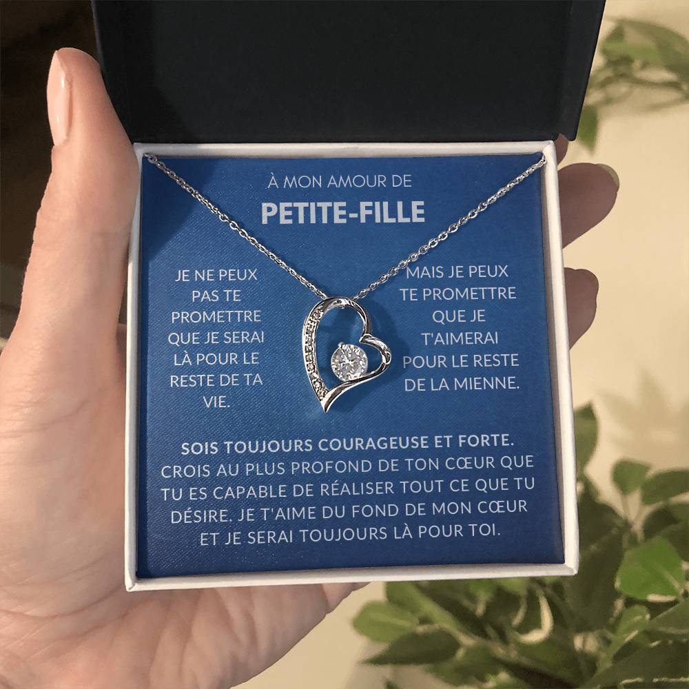 À ma Petite-Fille - Sois forte et courageuse - Collier Forever Love