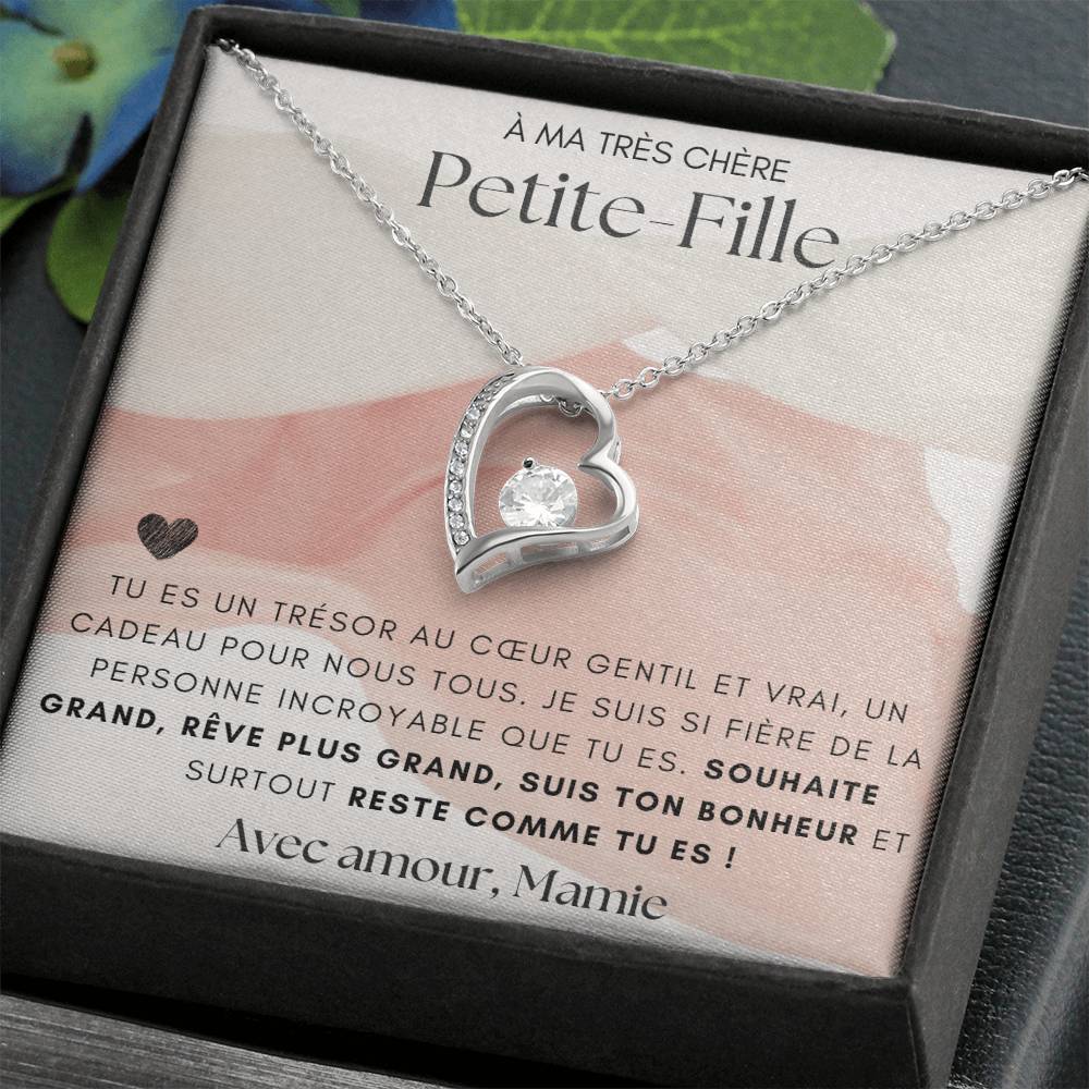 À ma Petite Fille - Tu es un trésor - Collier Forever Love