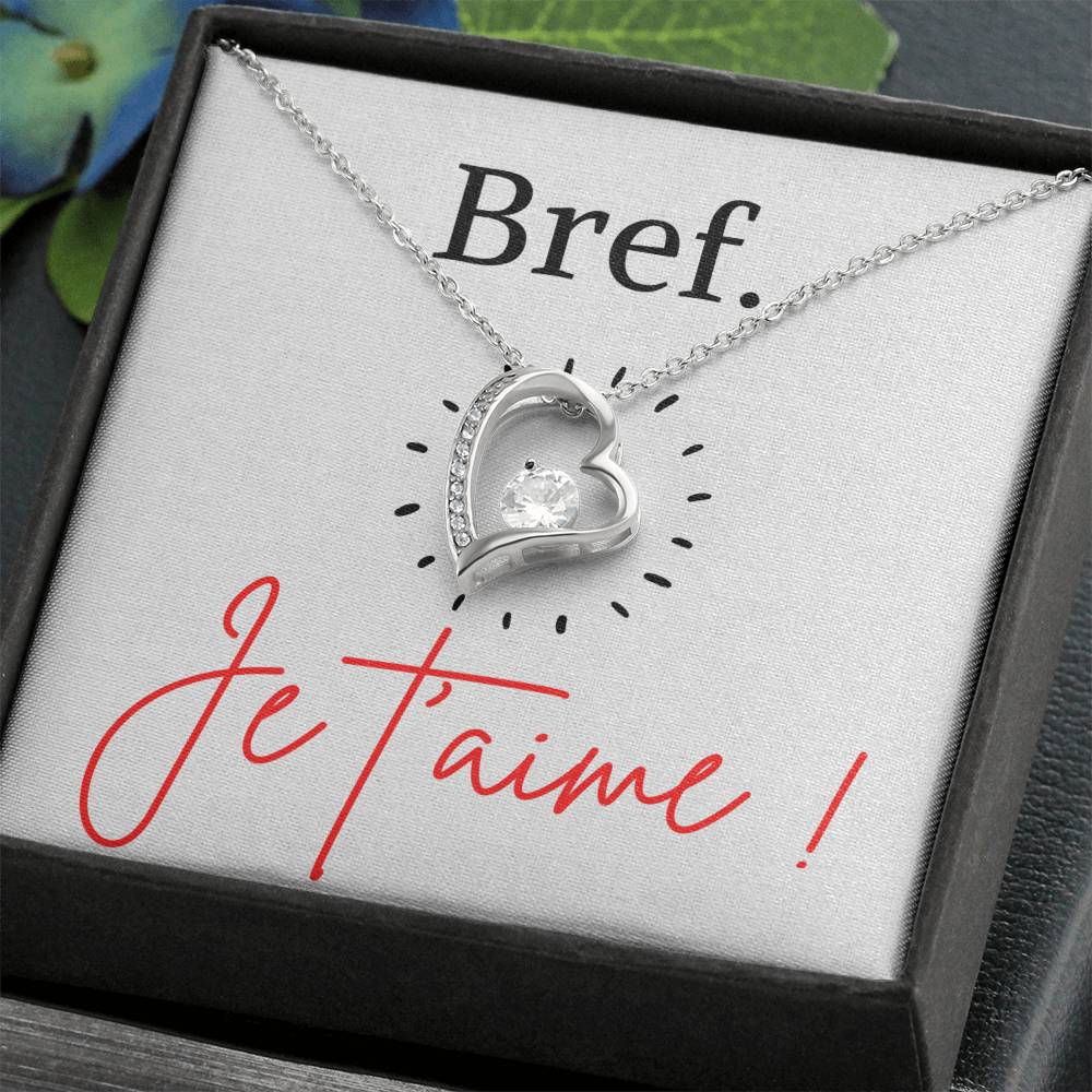 BREF. Je t'aime - Collier Forever Love