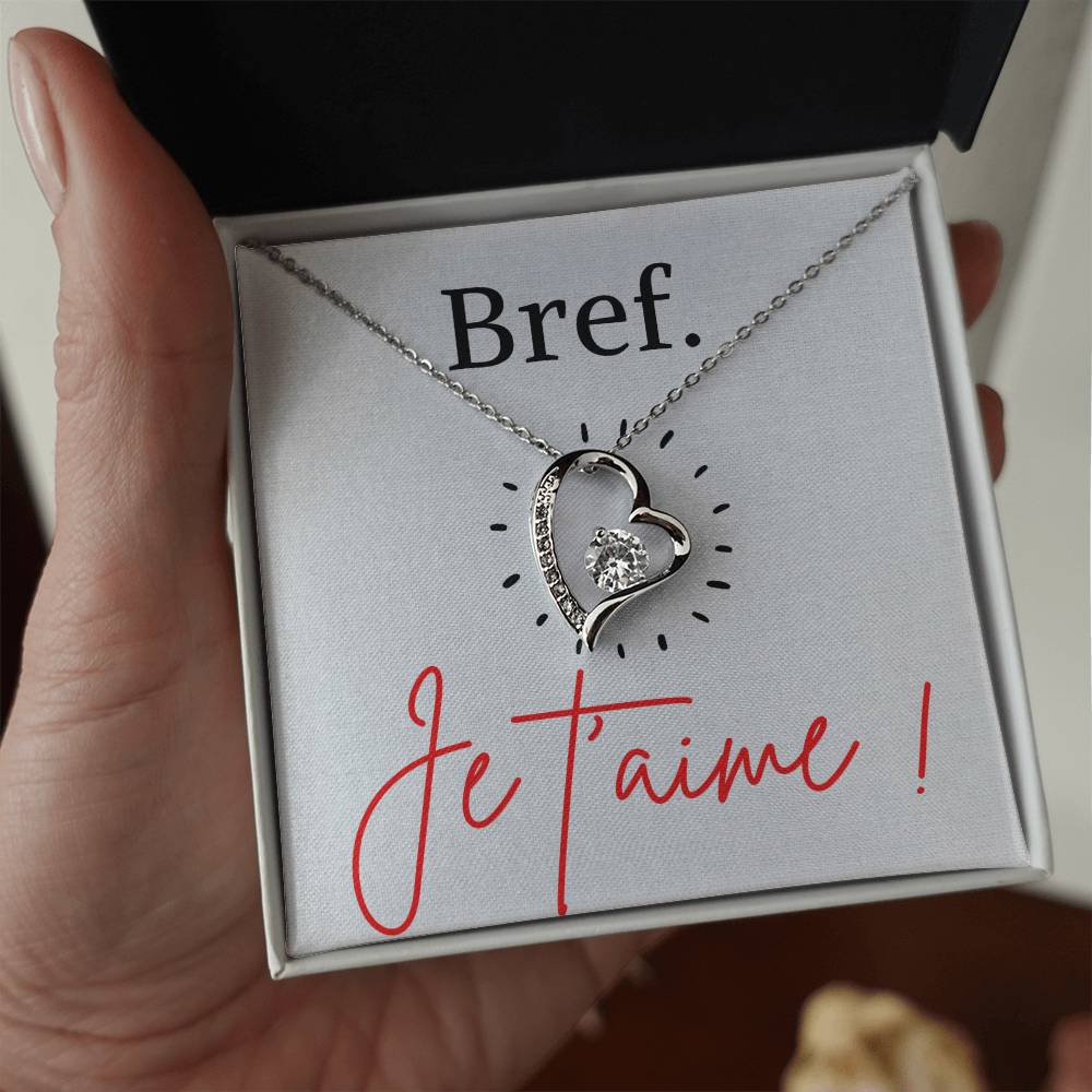 BREF. Je t'aime - Collier Forever Love