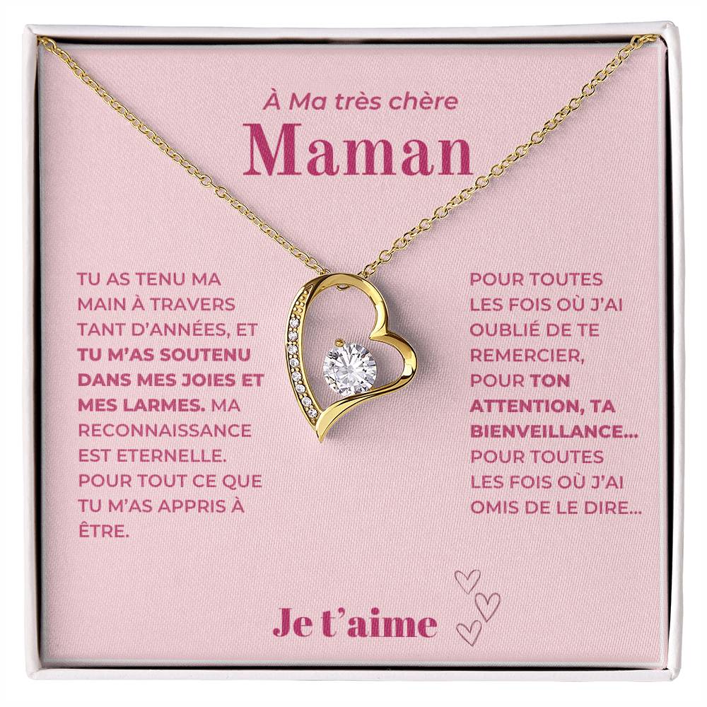 À ma Mère - Toutes les fois où j'ai omis - Collier Forever Love