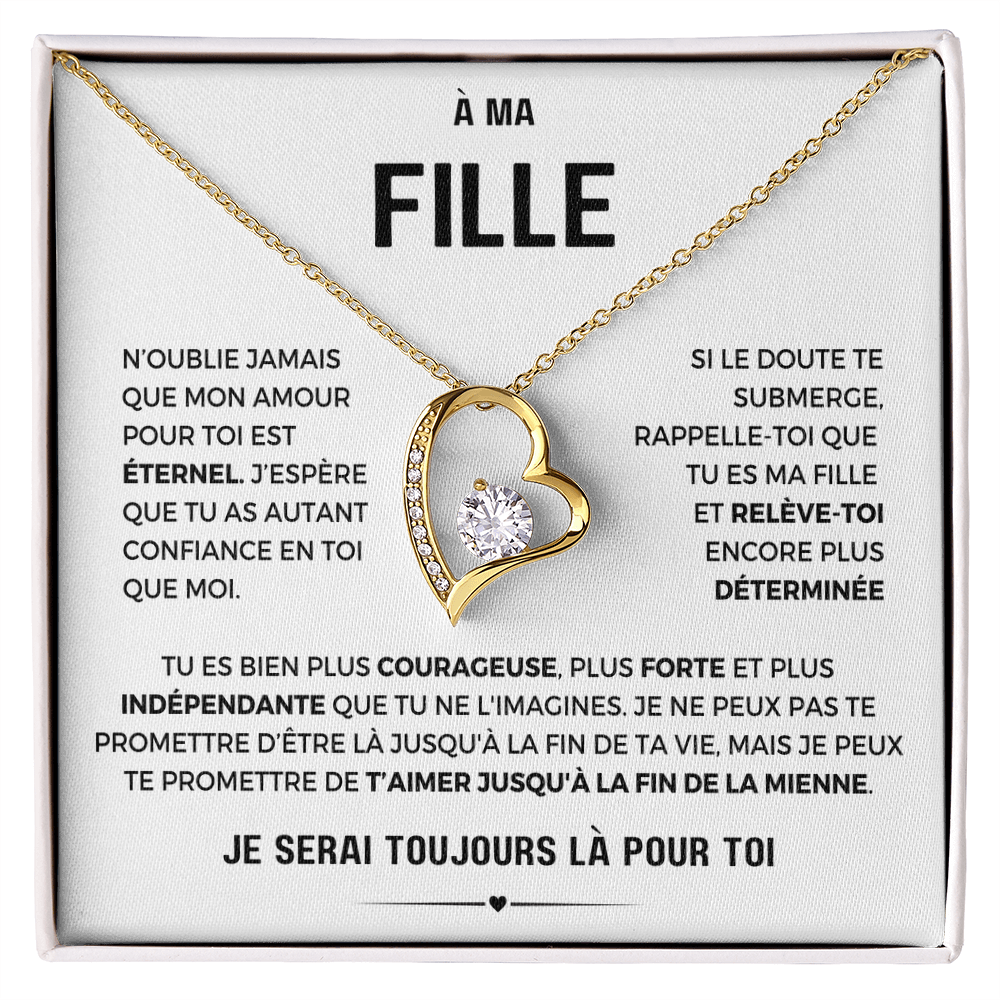 À ma Fille - Amour éternel - Collier Forever Love