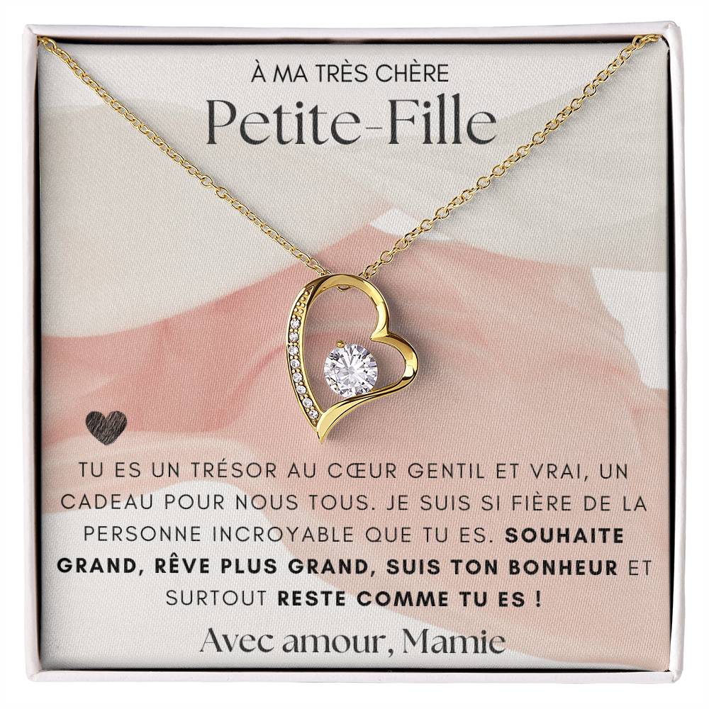 À ma Petite Fille - Tu es un trésor - Collier Forever Love