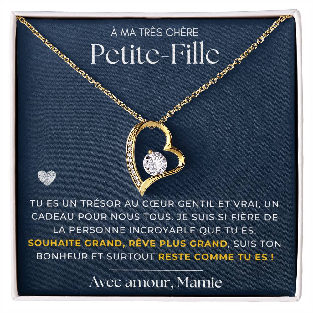 À ma Petite-fille - Reste comme tu es - Collier Forever Love