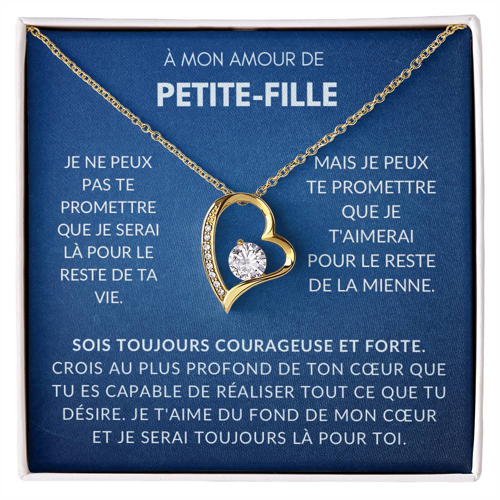 À ma Petite-Fille - Sois forte et courageuse - Collier Forever Love