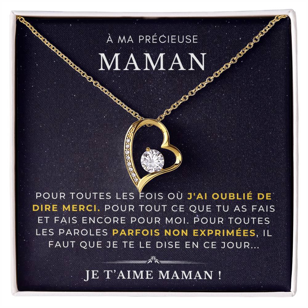 À ma Mère - Pour toutes les fois où - Collier Forever Love