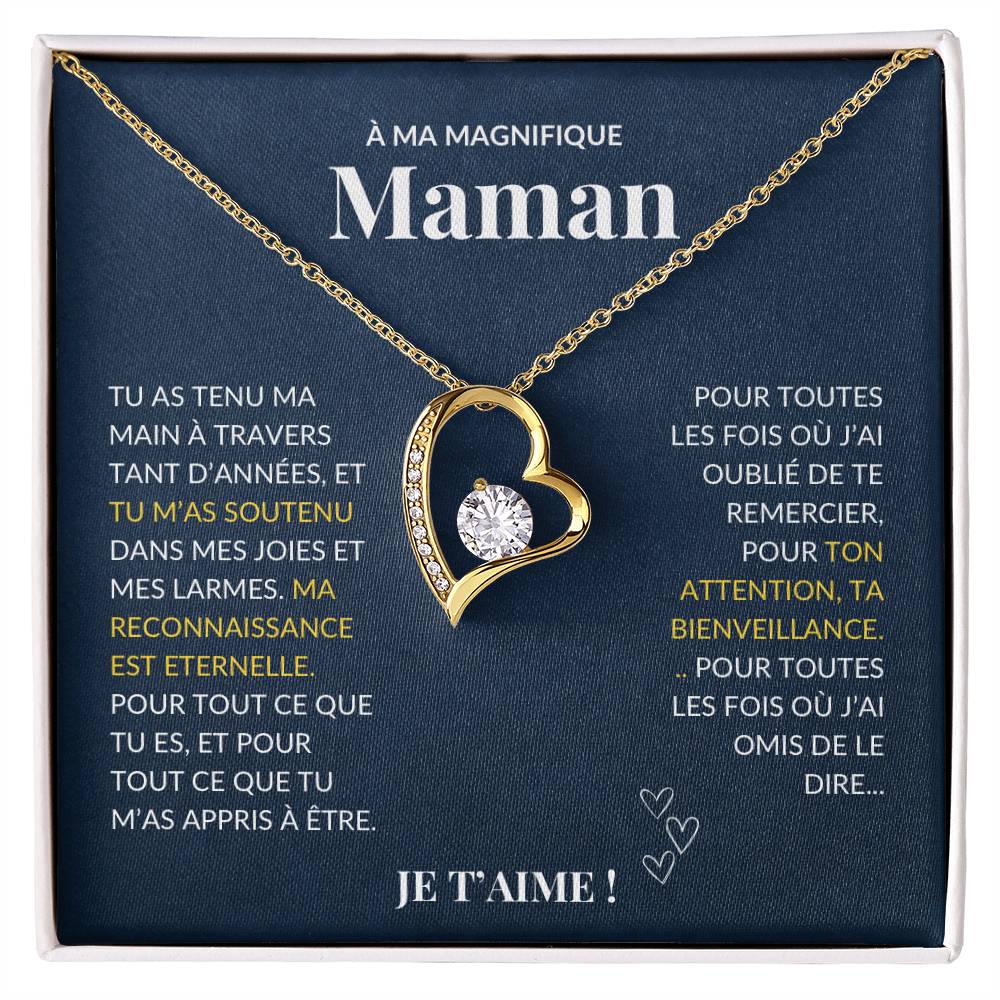 À ma Mère - Tu as tenu ma main - Collier Forever Love