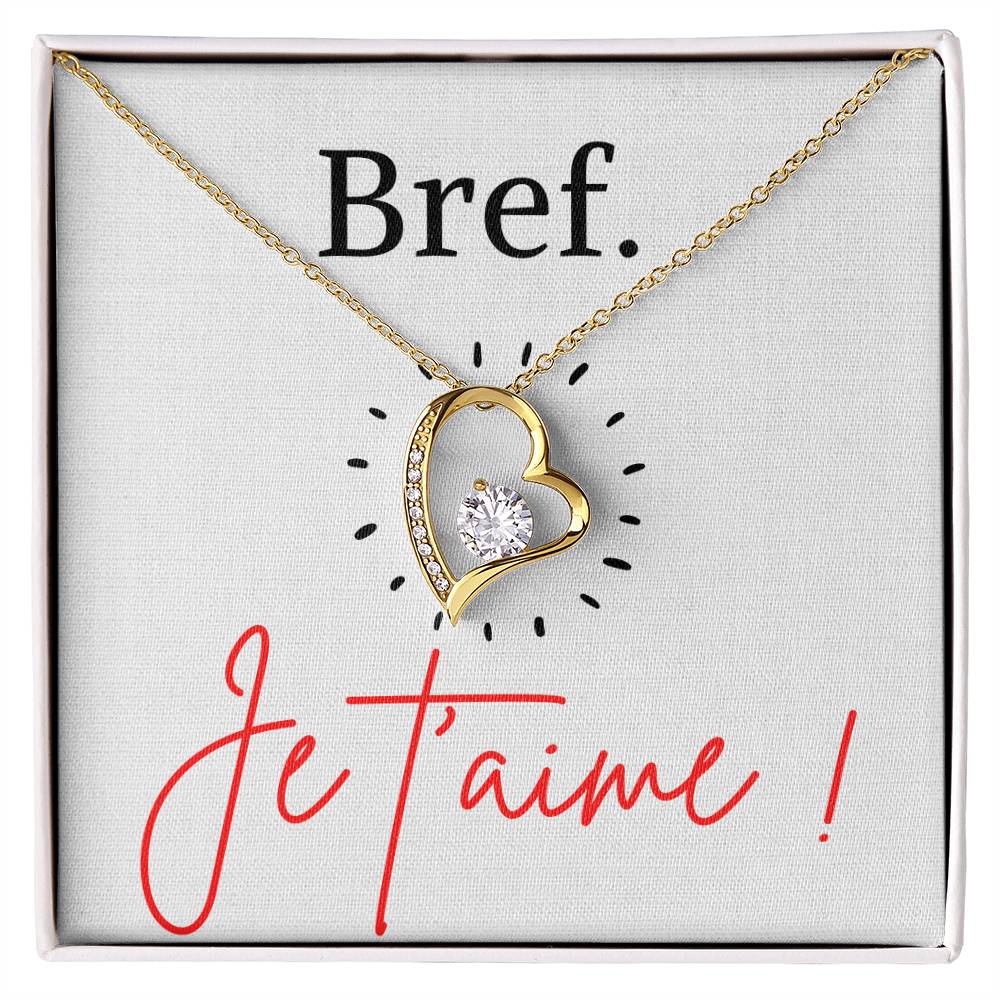 BREF. Je t'aime - Collier Forever Love