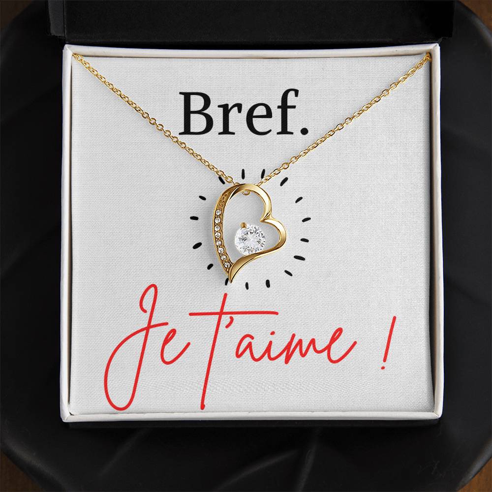 BREF. Je t'aime - Collier Forever Love