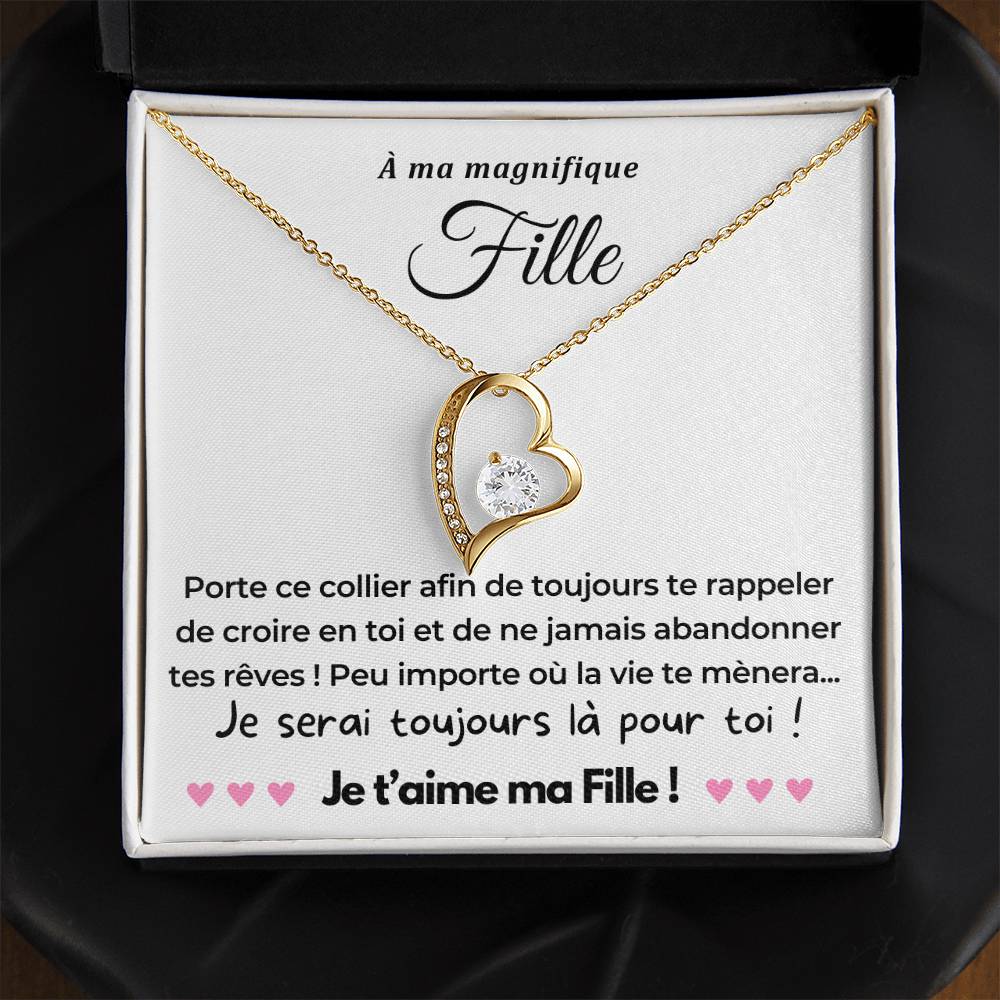 À ma Fille - Peu importe où... - Collier Forever Love