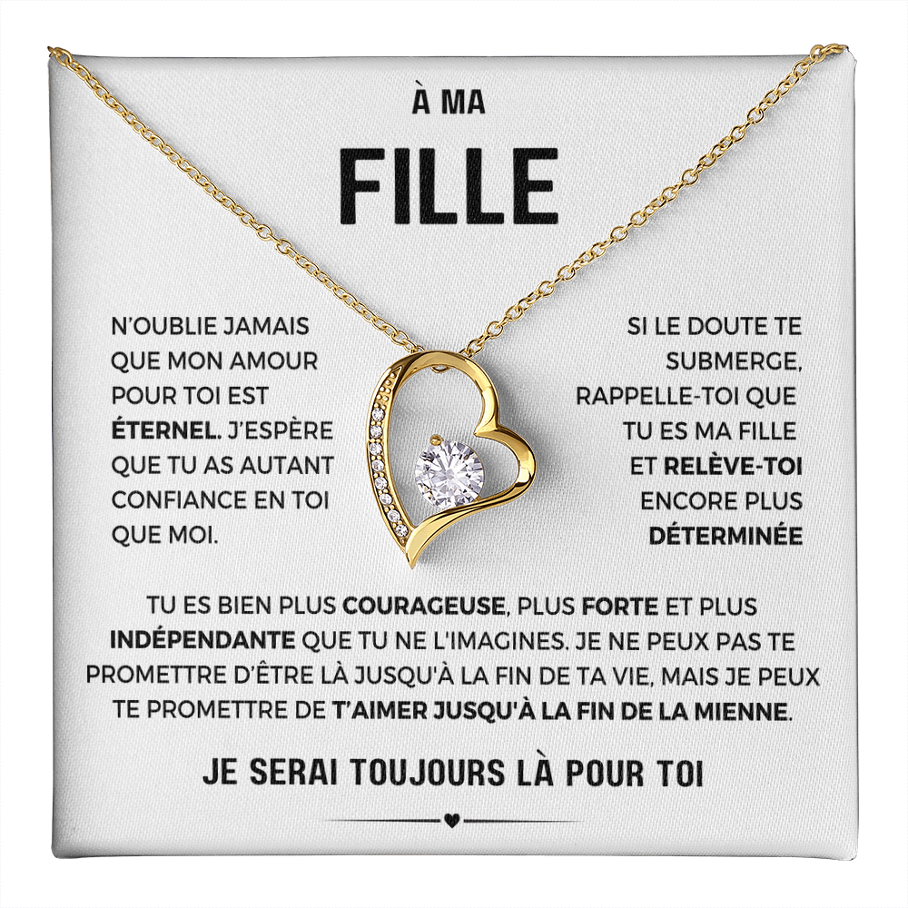 À ma Fille - Amour éternel - Collier Forever Love