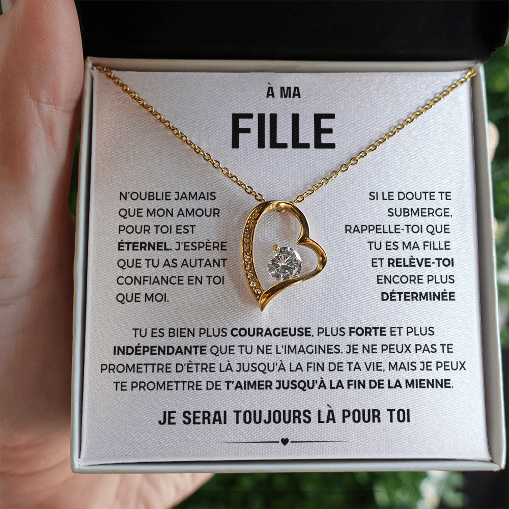 À ma Fille - Amour éternel - Collier Forever Love