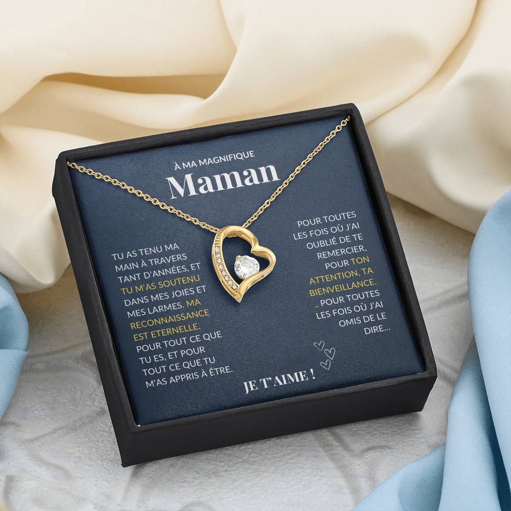 À ma Mère - Tu as tenu ma main - Collier Forever Love