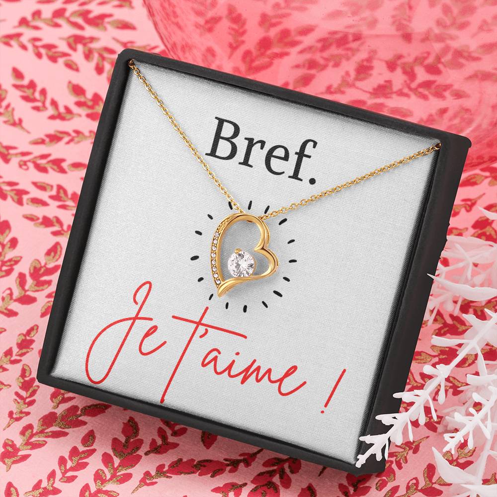 BREF. Je t'aime - Collier Forever Love