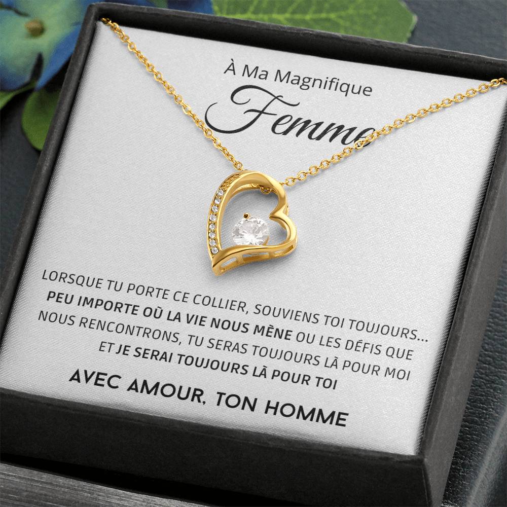 À ma Femme - Souviens toi toujours - Collier Forever Love