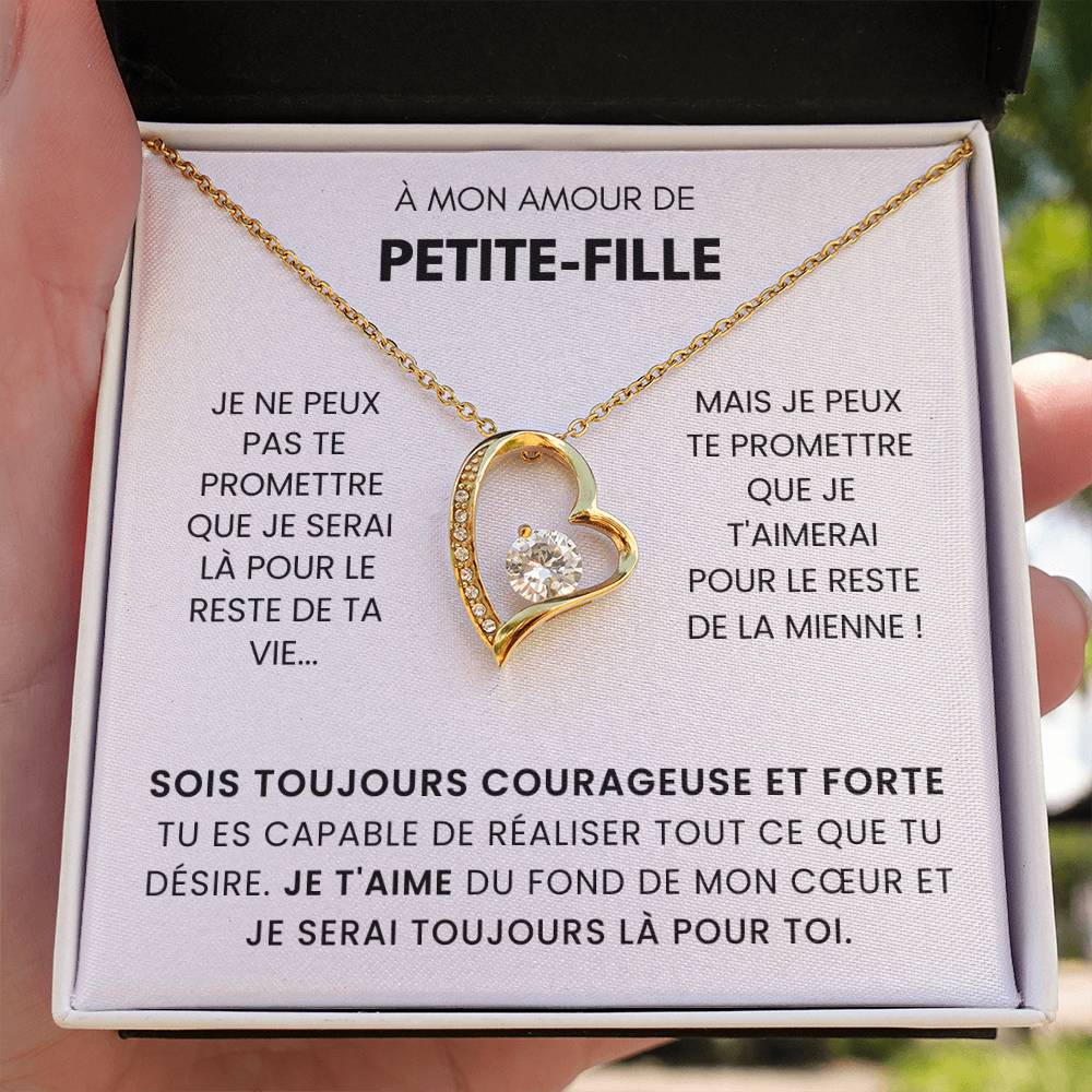 À ma Petite-Fille - Sois forte - Collier Forever Love