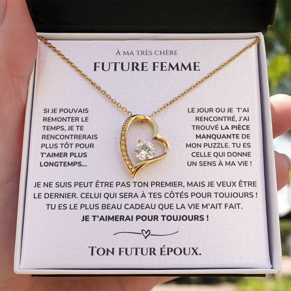 À ma Femme - Ma pièce manquante - Collier Forever Love