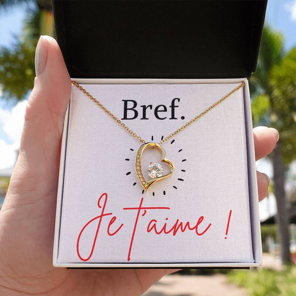 BREF. Je t'aime - Collier Forever Love